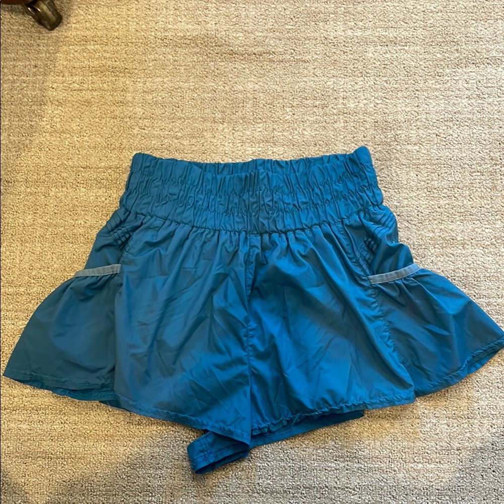 Blue Women's Free People Get Your Flirt On Shorts